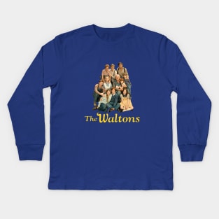 The Waltons - Group - 70s Tv Show Kids Long Sleeve T-Shirt